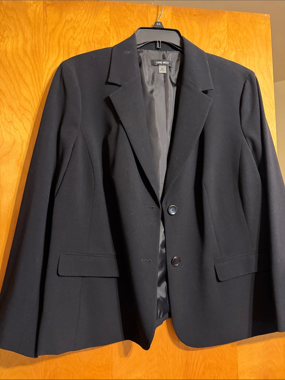 Nine West Black Women's Two-Button Blazer